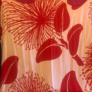 Hawaiian print beach cover up